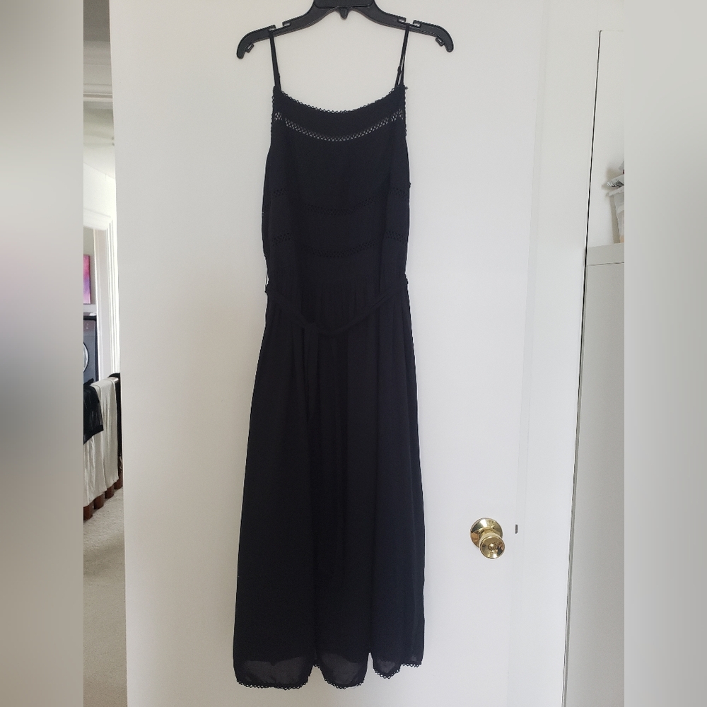 Wilfred Honoree black midi dress sz M